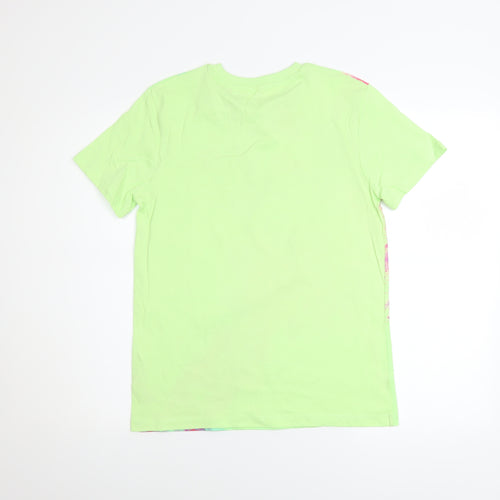Next Boys Lime Green Colour Splash Graphic Short Sleeve T-Shirt 12 Years