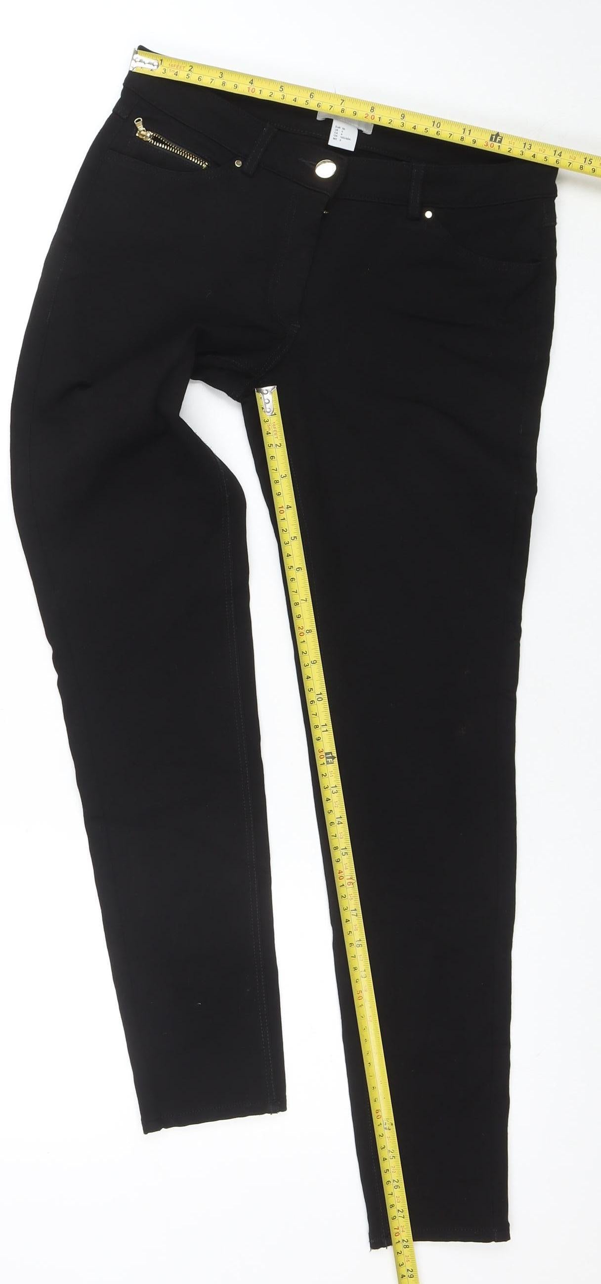 H&M Women's Black Skinny Stretch Jeans Size 8
