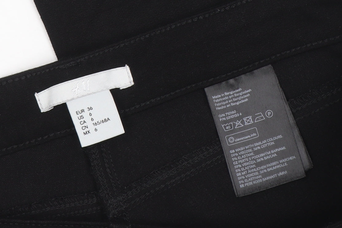 H&M Women's Black Skinny Stretch Jeans Size 8