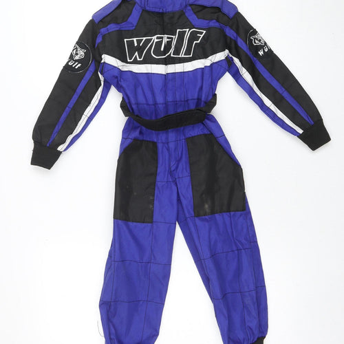 Wulf Boys Blue Black Racing Track Pants 4 Years Insulated Waterproof
