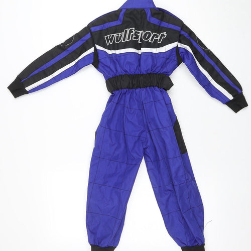 Wulf Boys Blue Black Racing Track Pants 4 Years Insulated Waterproof