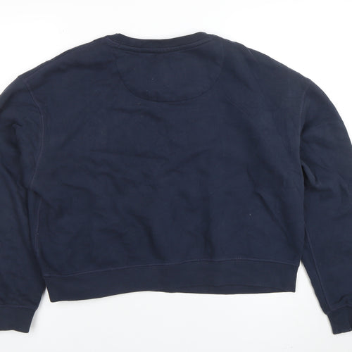 Jack Wills Womens Navy Blue Crew Neck Pullover Sweatshirt UK12