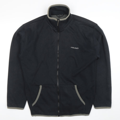 Head Men's Black Full Zip Fleece Jacket Size M Sports Outdoor