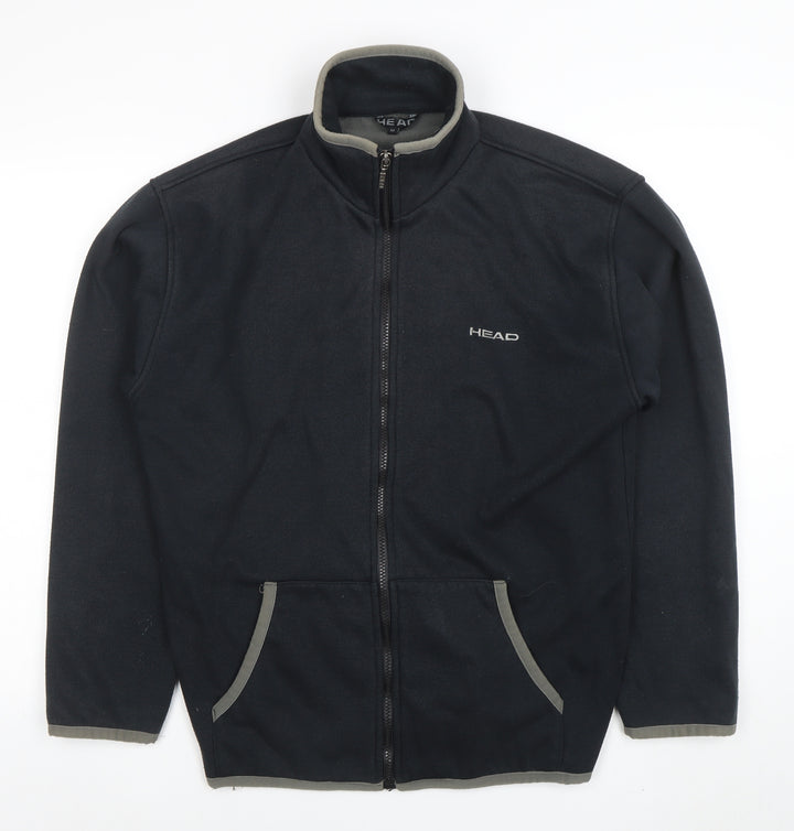 Head Men's Black Full Zip Fleece Jacket Size M Sports Outdoor