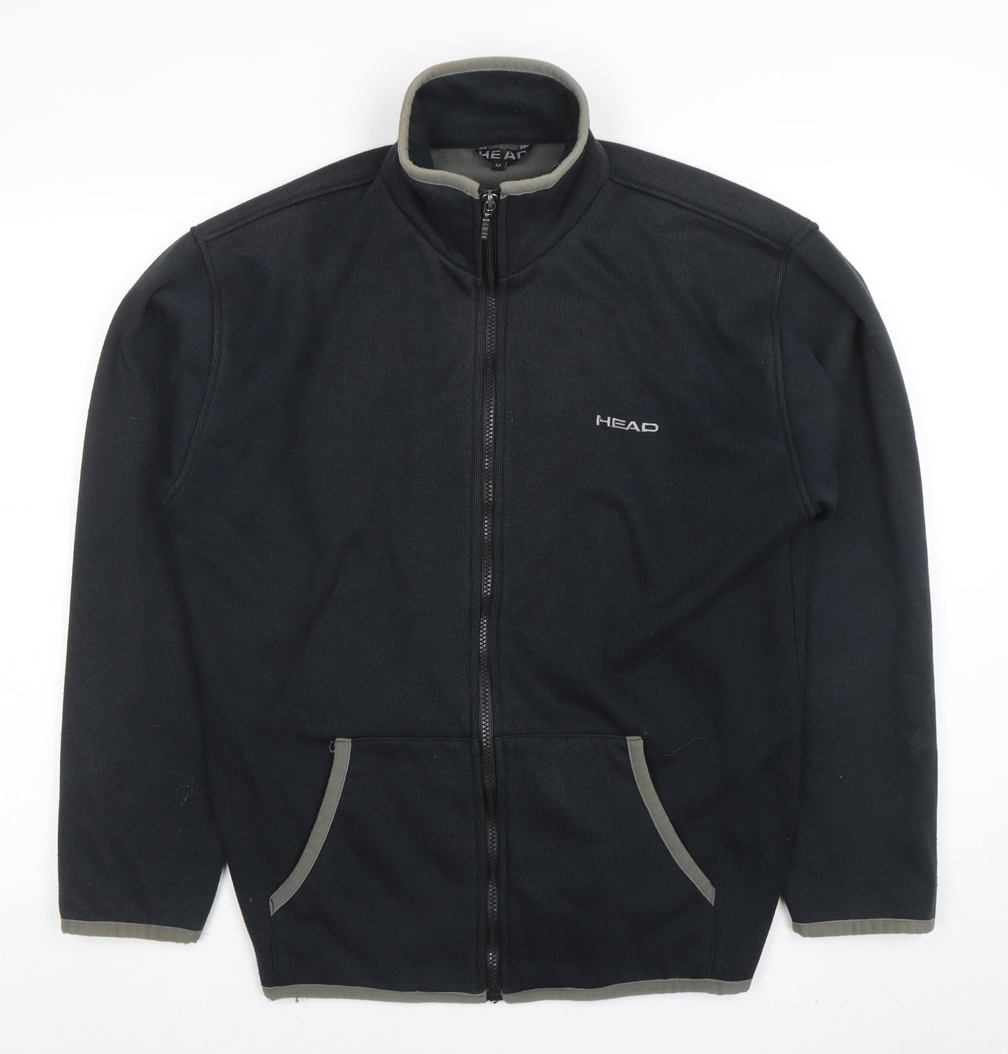 Head Men's Black Full Zip Fleece Jacket Size M Sports Outdoor