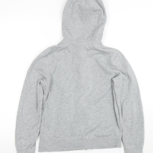 Nike Boys Grey Full Zip Hoodie Size 12-13 Years Hooded Sweatshirt
