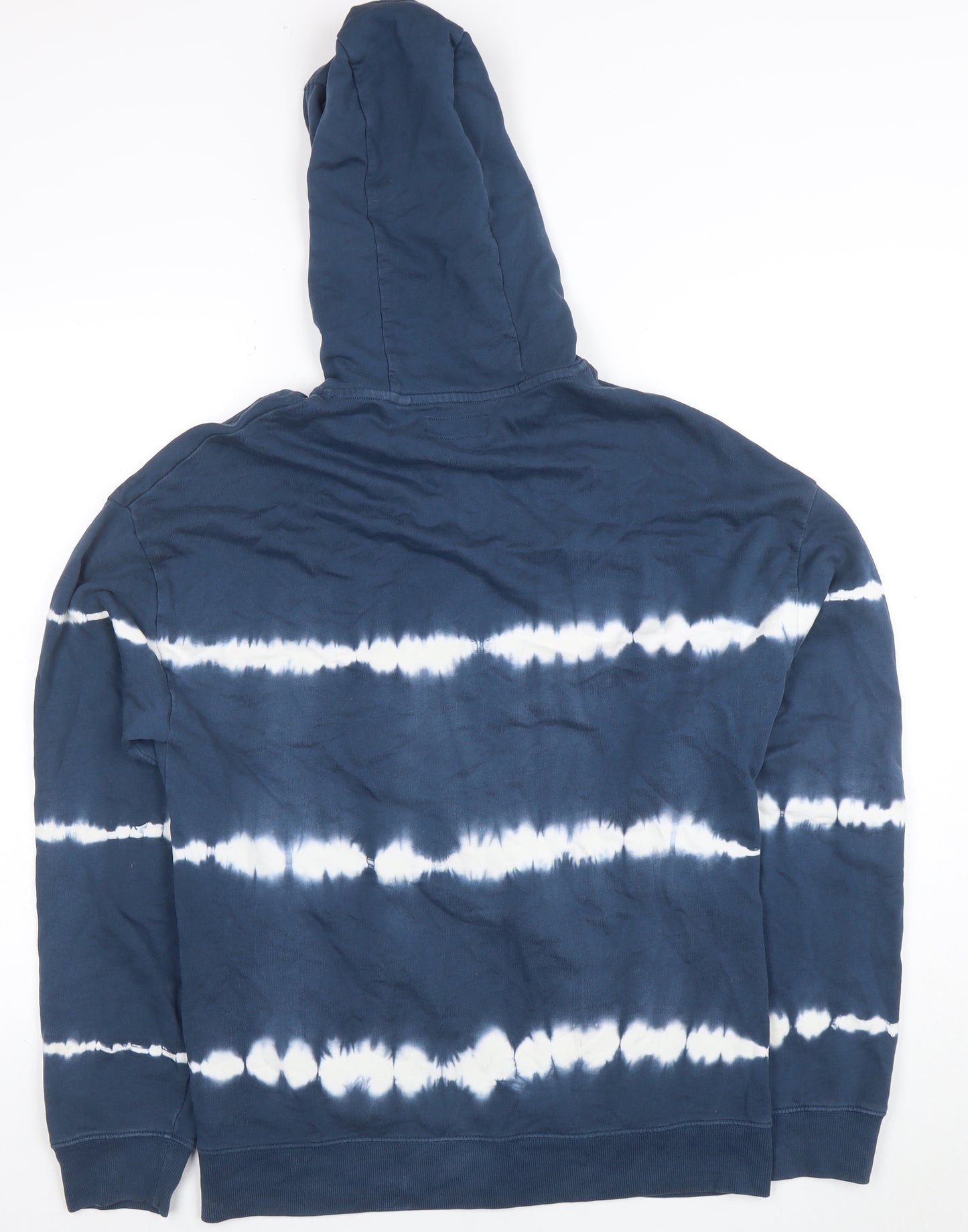 Next Boys Blue Tie-Dye Full Zip Hoodie Size 12 Years Cotton Casual