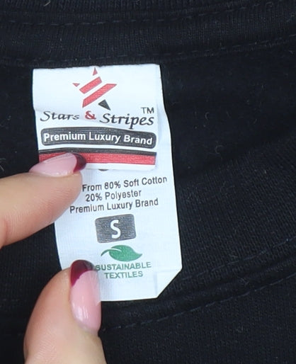 Stars & Stripes Boys Black Christmas Things Sweatshirt Size S