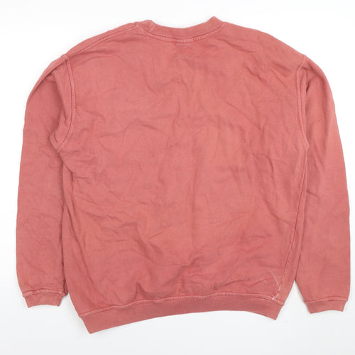 Comfort Colors Men's Pink Graphic Crew Neck Sweatshirt Size S
