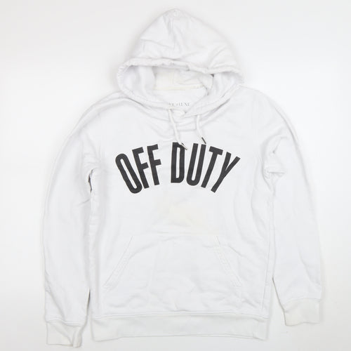 Love & Luxe Women's White Graphic Pullover Hoodie Size XS