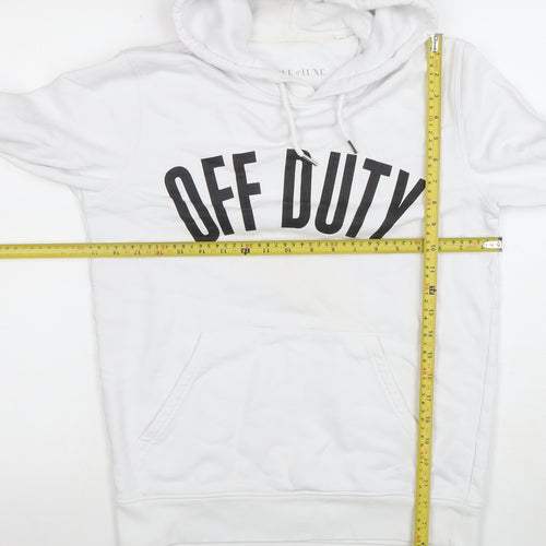 Love & Luxe Women's White Graphic Pullover Hoodie Size XS