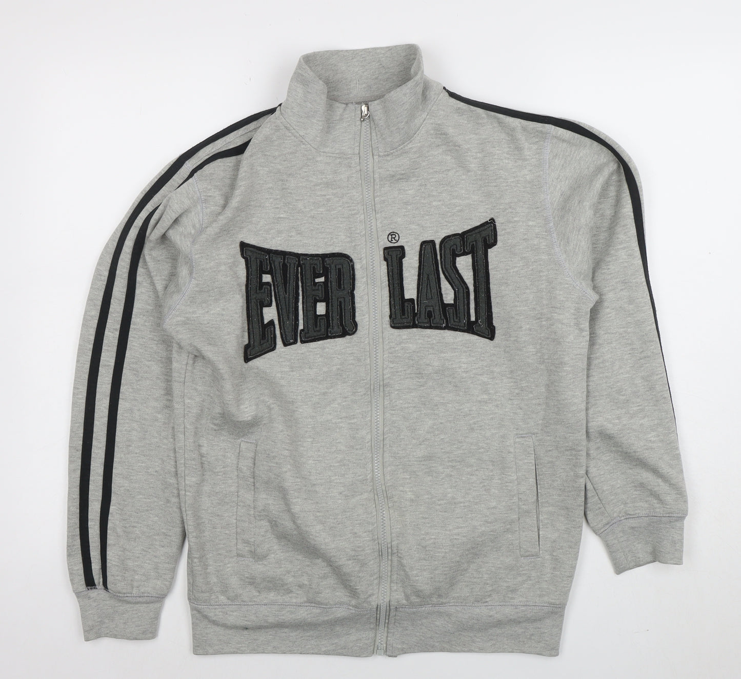 Everlast Men's Grey Full Zip Fleece Sweatshirt Size S