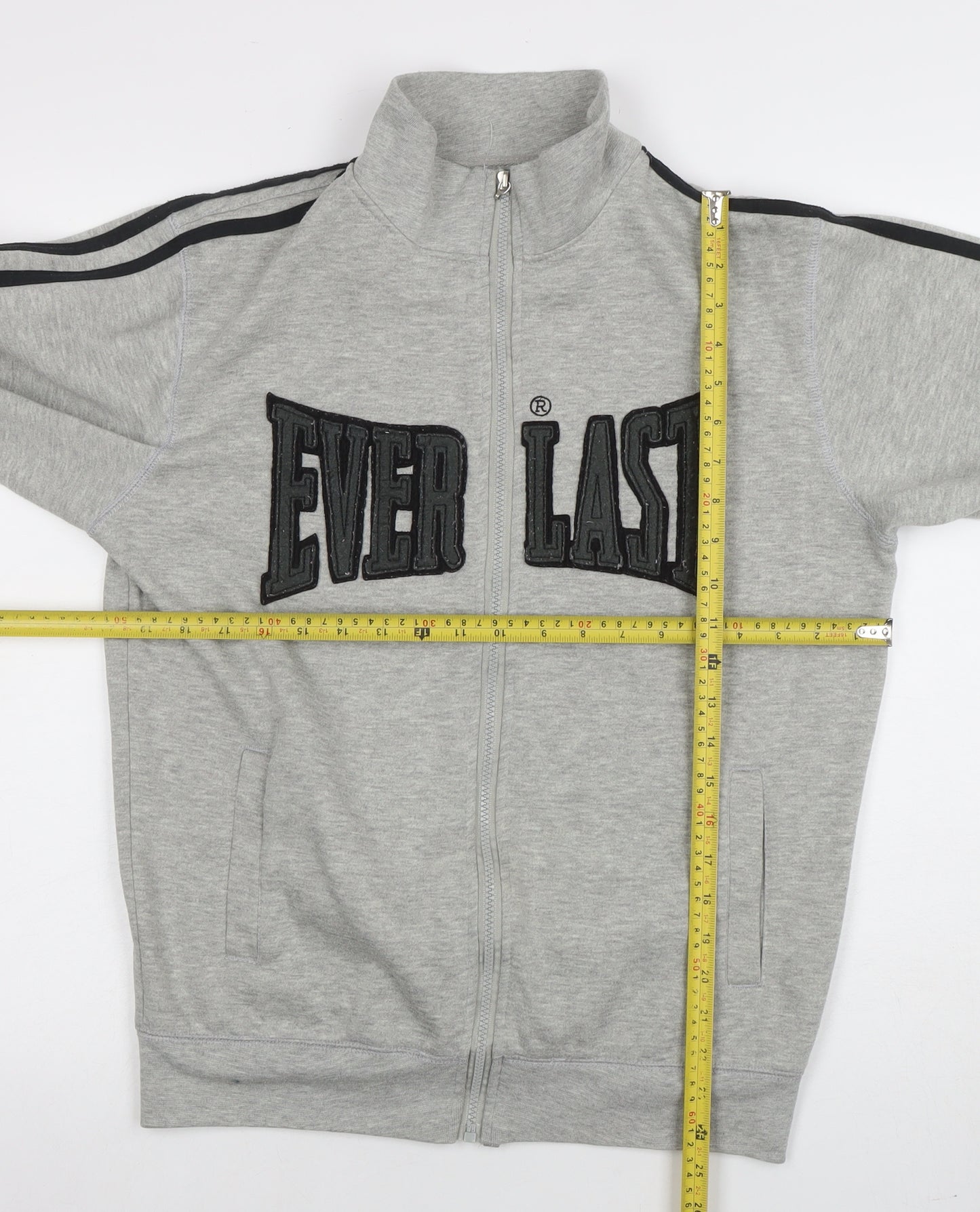 Everlast Men's Grey Full Zip Fleece Sweatshirt Size S