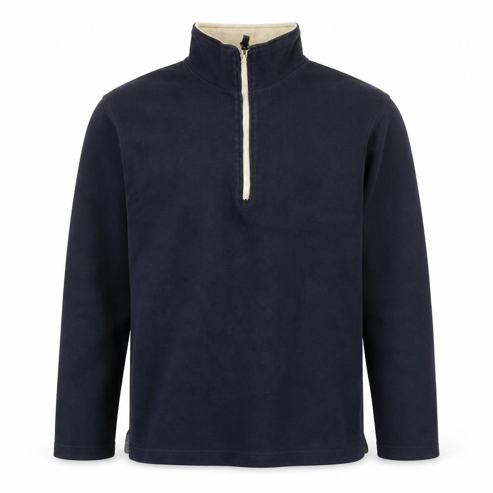 Petrol Industries Mens Blue 1/2 Zip High Neck Cotton Sweatshirt M