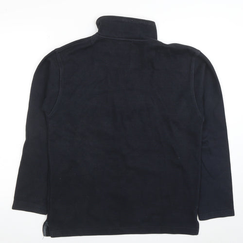 Petrol Industries Mens Blue 1/2 Zip High Neck Cotton Sweatshirt M