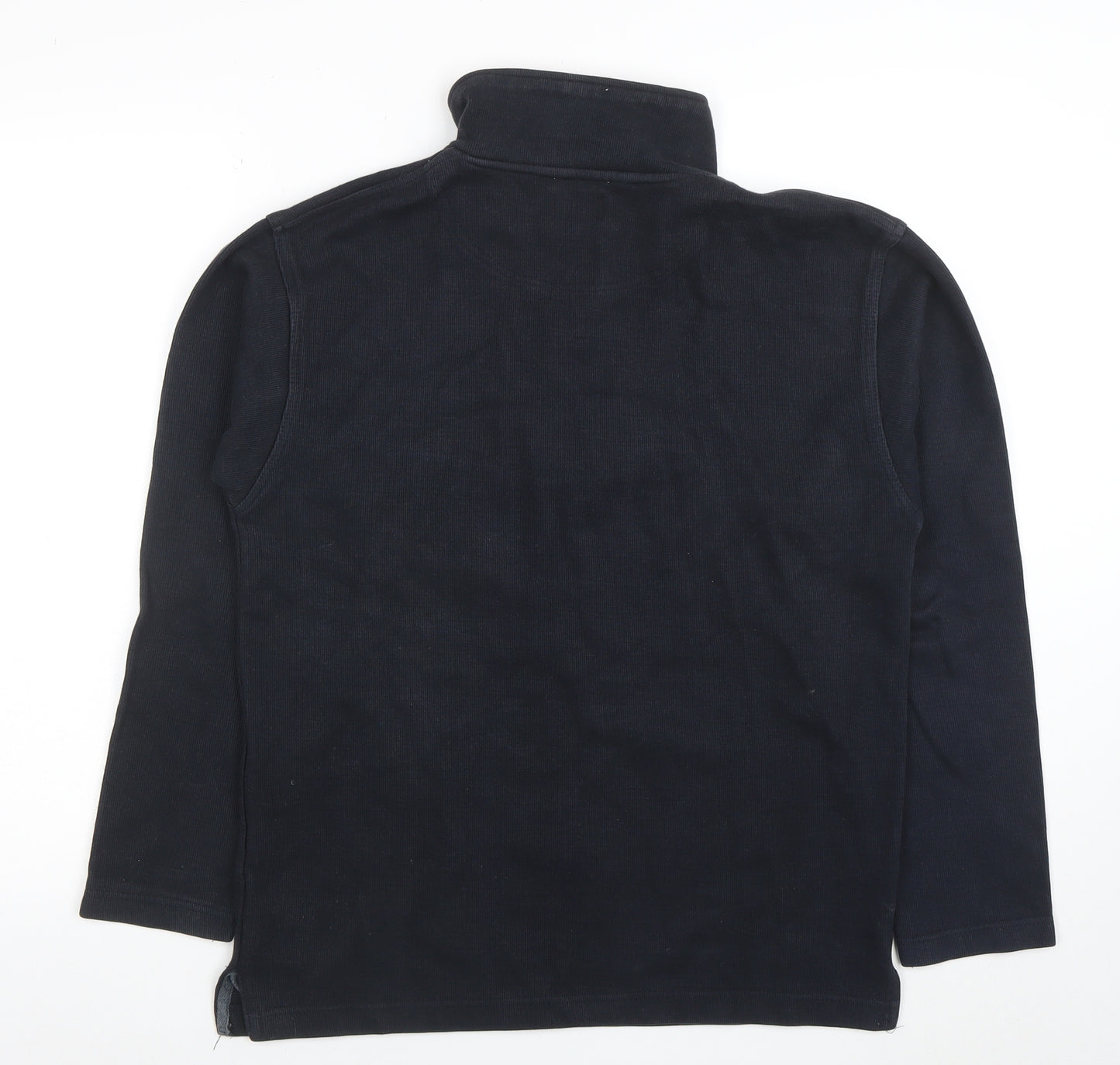 Petrol Industries Mens Blue 1/2 Zip High Neck Cotton Sweatshirt M