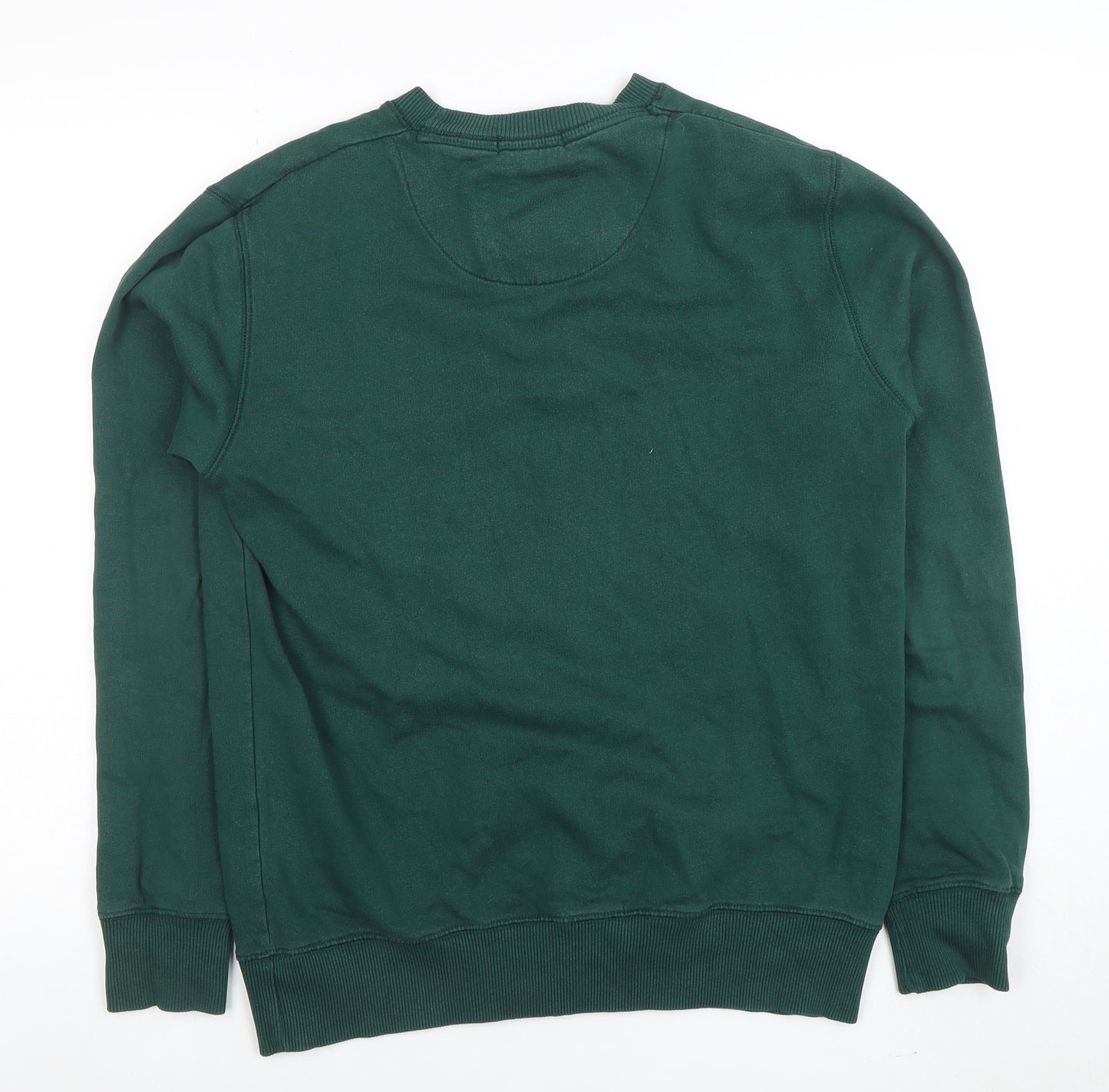 Drift King Men's Green Crew Neck Pullover Sweatshirt M Regular Fit