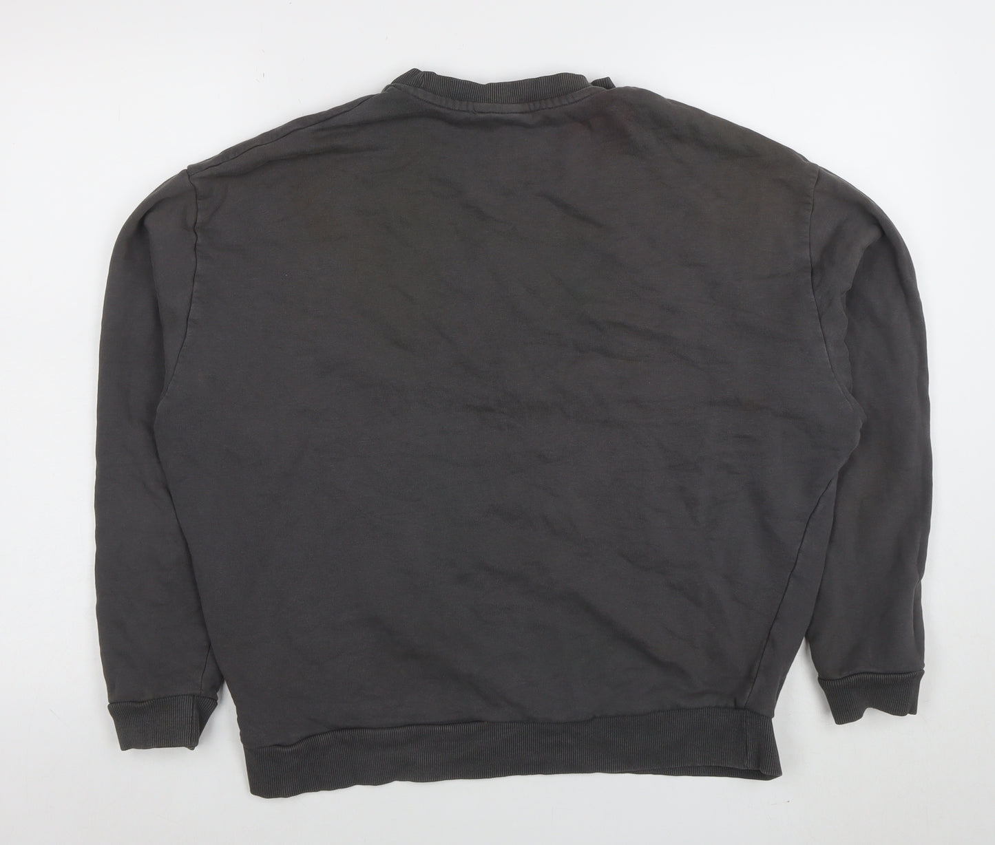 ASOS Design Womens Black Mindful at Midnight Graphic Pullover Sweatshirt M