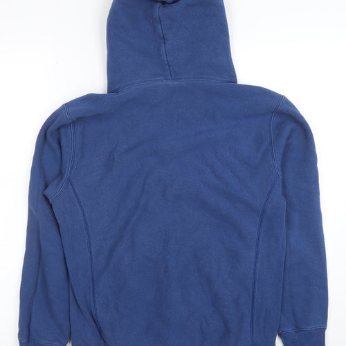 Champion Men Blue Small Pullover Hoodie Reverse Weave
