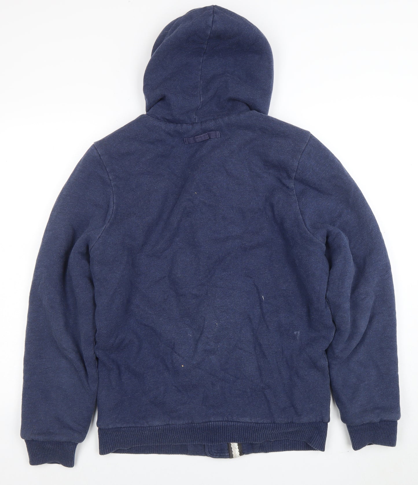 Henri Lloyd Jeans Co Navy Blue Men's M Hooded Button Sweatshirt
