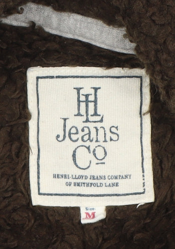 Henri Lloyd Jeans Co Navy Blue Men's M Hooded Button Sweatshirt