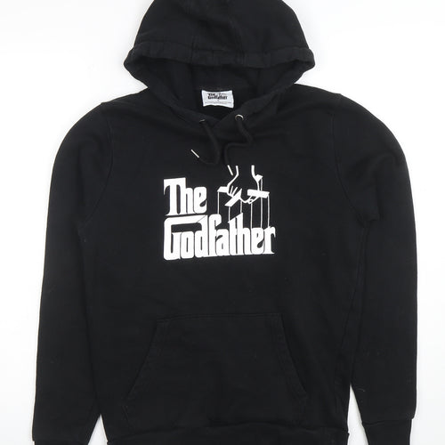 The Godfather Boys Black Pullover Hoodie Small Size S Graphic Print