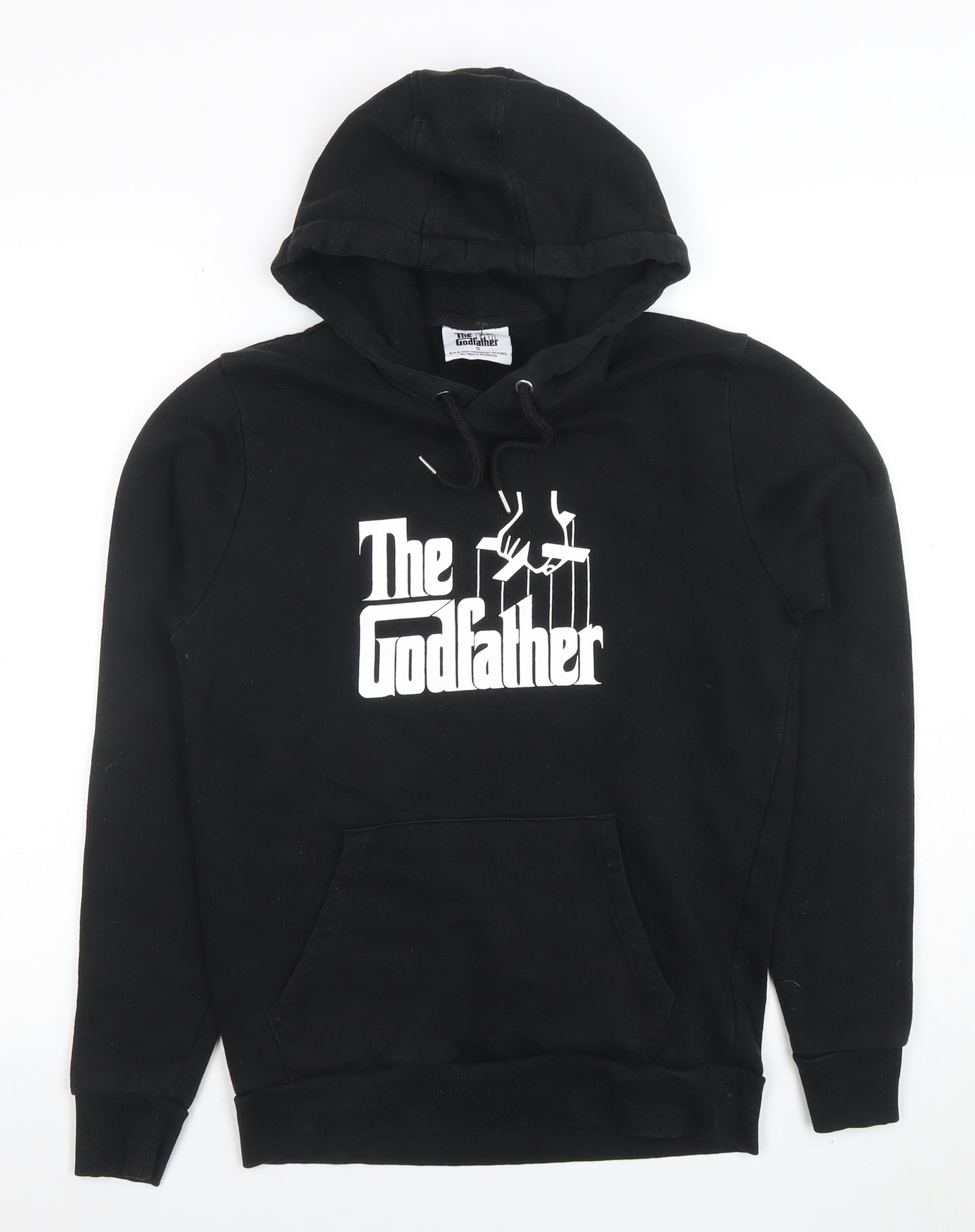 The Godfather Boys Black Pullover Hoodie Small Size S Graphic Print