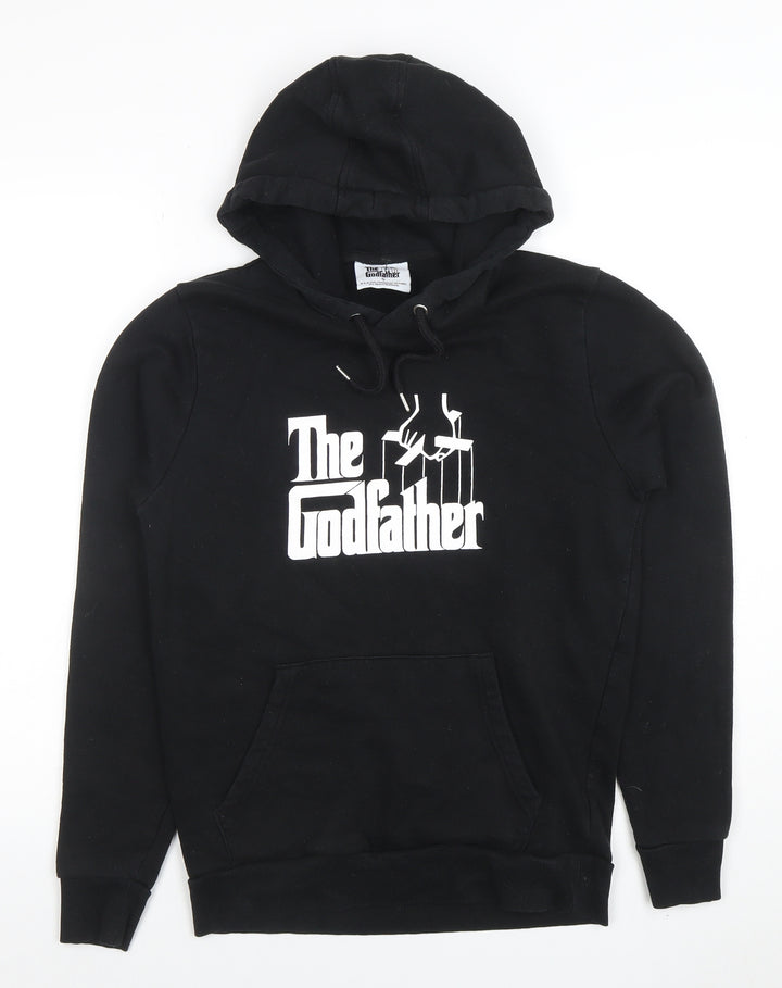 The Godfather Boys Black Pullover Hoodie Small Size S Graphic Print