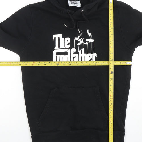 The Godfather Boys Black Pullover Hoodie Small Size S Graphic Print