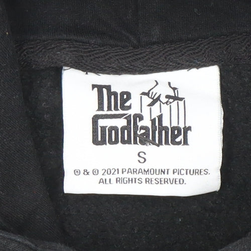 The Godfather Boys Black Pullover Hoodie Small Size S Graphic Print
