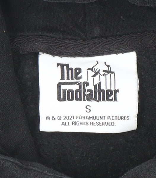 The Godfather Boys Black Pullover Hoodie Small Size S Graphic Print