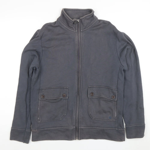 St George By Duffer Men’s Grey Full Zip Sweatshirt Medium