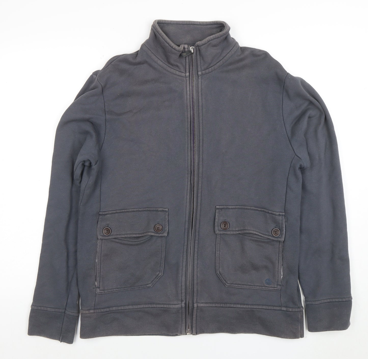 St George By Duffer Men’s Grey Full Zip Sweatshirt Medium