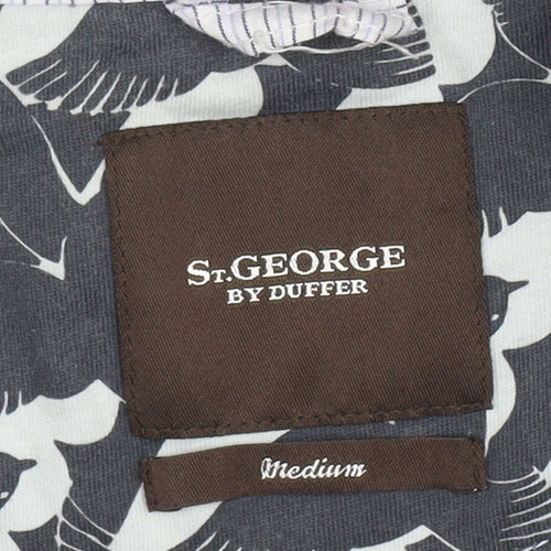 St George By Duffer Men’s Grey Full Zip Sweatshirt Medium