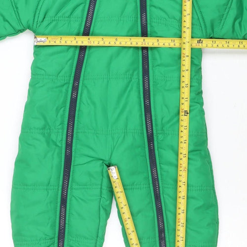 Regatta Unisex Baby Green Snowsuit 6-12 Months Hooded Winter Puffer