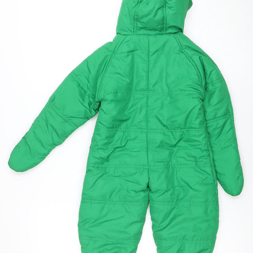 Regatta Unisex Baby Green Snowsuit 6-12 Months Hooded Winter Puffer
