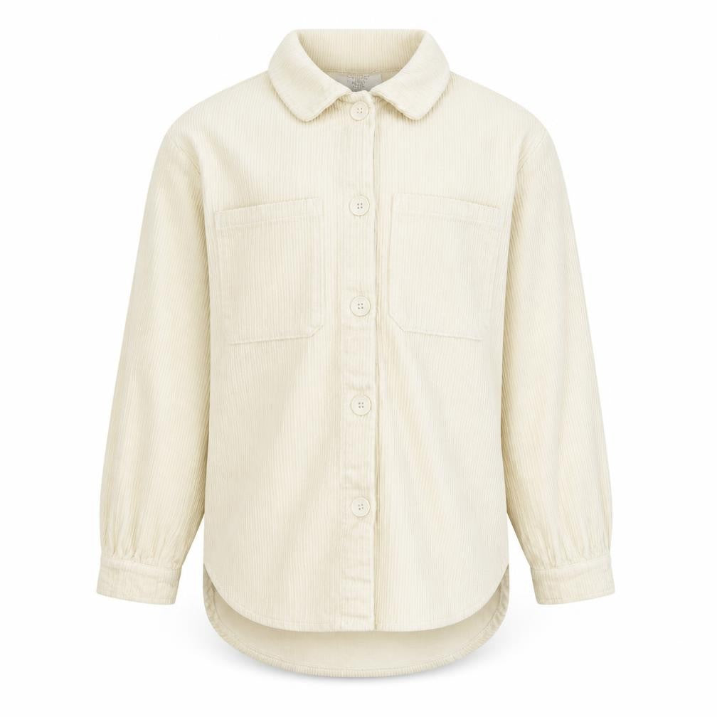 Primark Girls Ivory Corduroy Shirt Jacket 11-12 Years Button Front