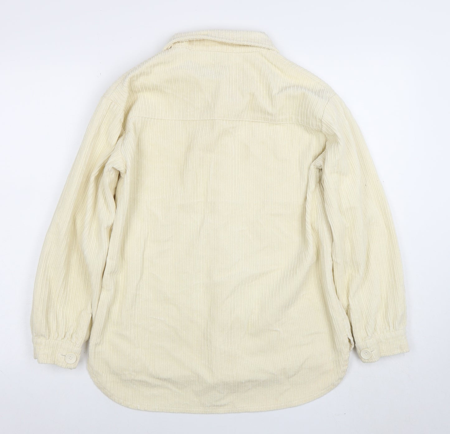 Primark Girls Ivory Corduroy Shirt Jacket 11-12 Years Button Front