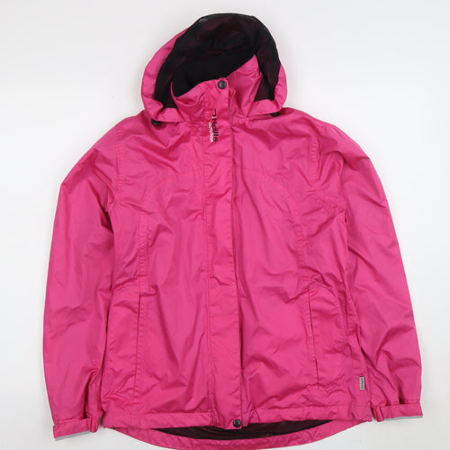 O'Neills Womens Pink Waterproof Outdoor Rain Jacket Size 12