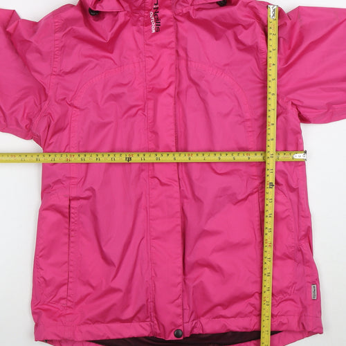 O'Neills Womens Pink Waterproof Outdoor Rain Jacket Size 12