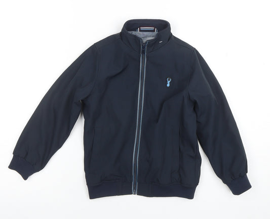 Next Boys Blue Bomber Jacket Age 5 Years Full Zip Lightweight Lined