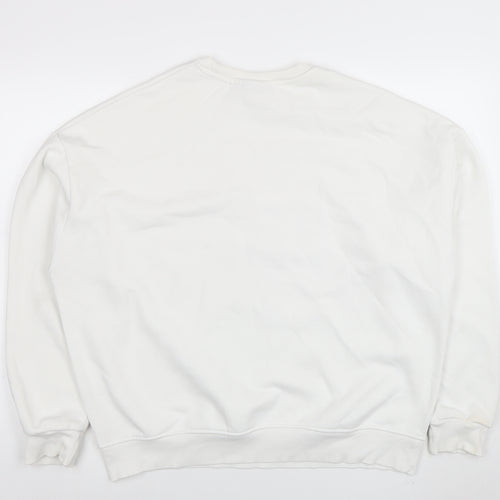 Primark NFL Kansas City Chiefs White Sweatshirt Women M Cotton Blend