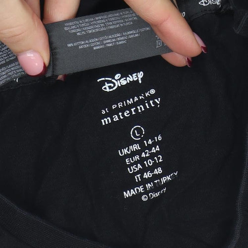 Disney at Primark Women's Black Maternity Nightshirt Size L