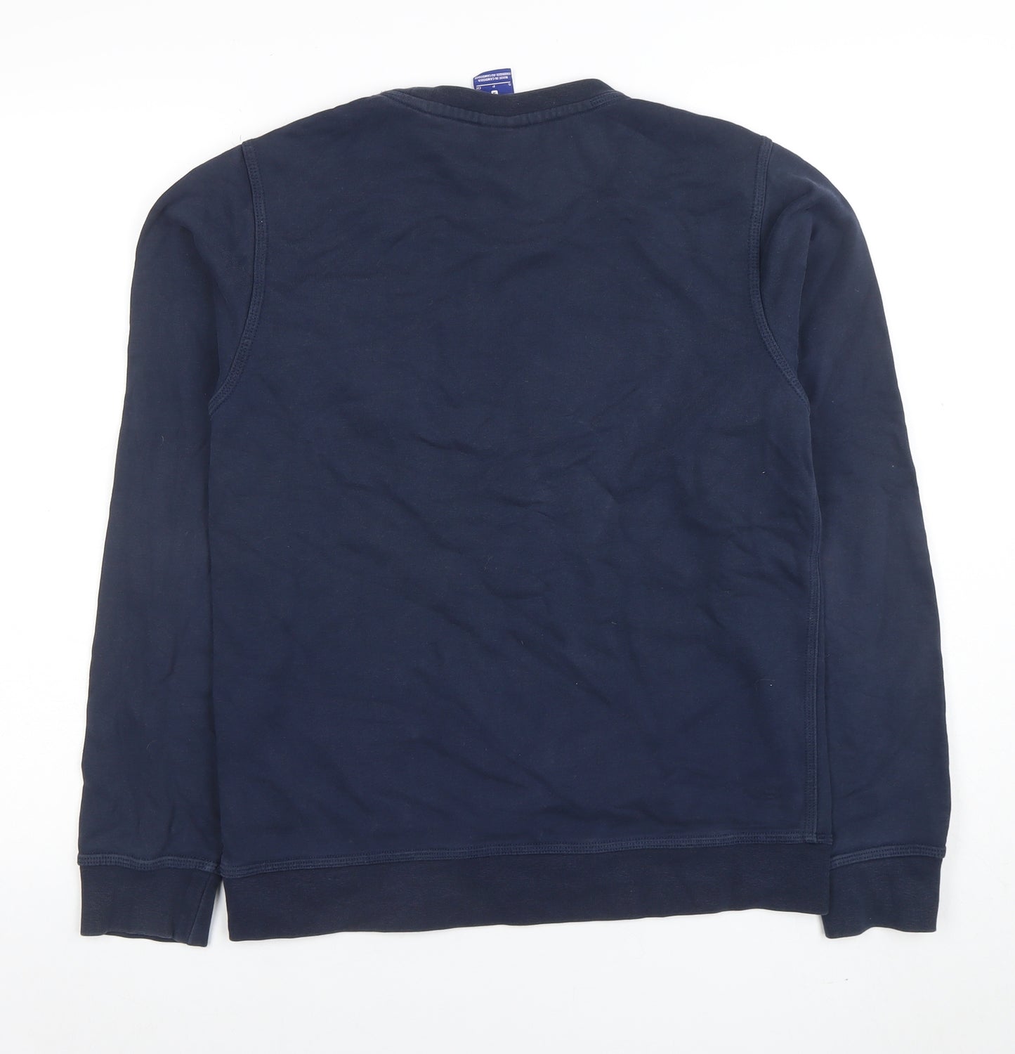 Nike Women’s Navy Blue Small Pullover Sweatshirt Crew Neck Cotton