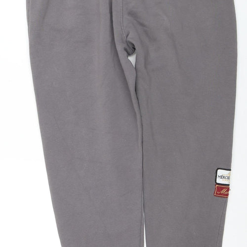 Mercier Men's Grey XL Jogger Sweatpants with Patches
