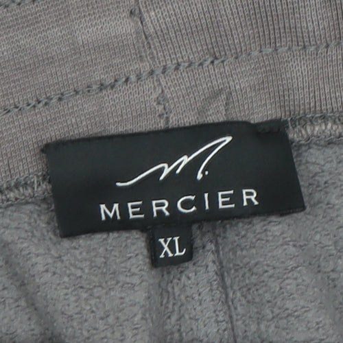 Mercier Men's Grey XL Jogger Sweatpants with Patches