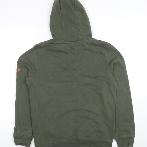 Krone Men's Green Pullover Hoodie Small Regular Fit Graphic Logo