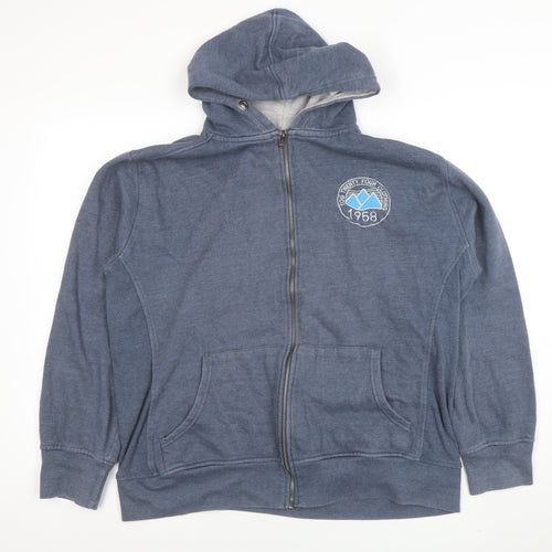 TOG24 Women's Blue Full Zip Hoodie Size 18-20 Cotton Blend