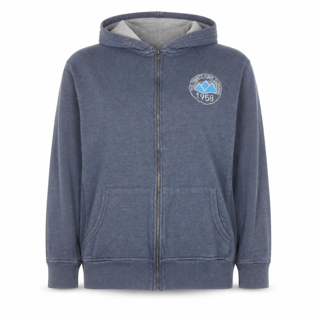 TOG24 Women's Blue Full Zip Hoodie Size 18-20 Cotton Blend