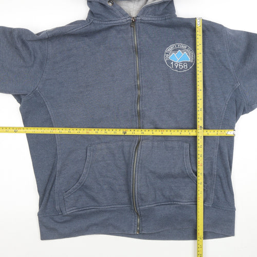 TOG24 Women's Blue Full Zip Hoodie Size 18-20 Cotton Blend